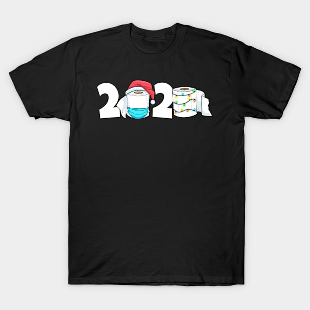 Funny Xmas Quarantine 2020 Toilet Paper Christmas T-Shirt by bigD